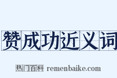 赞成功近义词是什么意思的图片